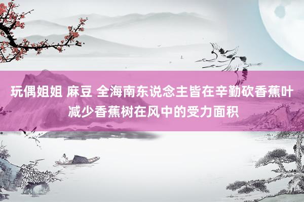 玩偶姐姐 麻豆 全海南东说念主皆在辛勤砍香蕉叶 减少香蕉树在风中的受力面积