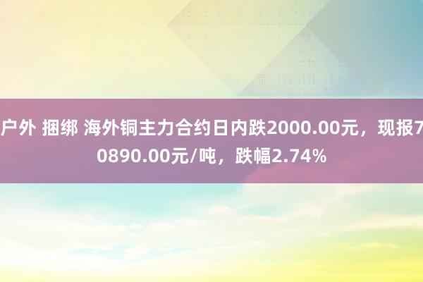 户外 捆绑 海外铜主力合约日内跌2000.00元，现报70890.00元/吨，跌幅2.74%